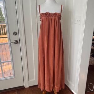 Town Clothes Lapine Dress In Clay Size M/L